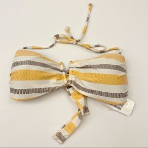 L*Space swim bikini top peach cream Small NWT